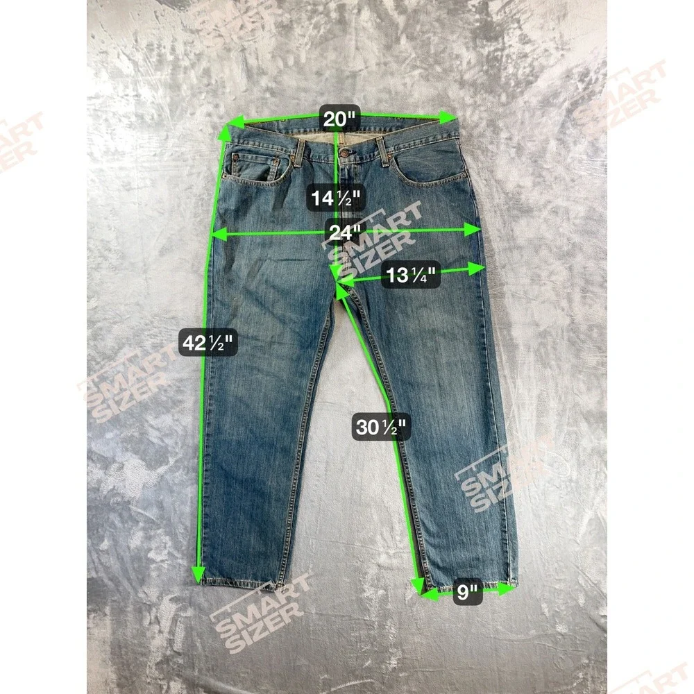 Levi's 559 Relaxed Straight Jeans Men's 38x30 Blue Denim Cotton‎